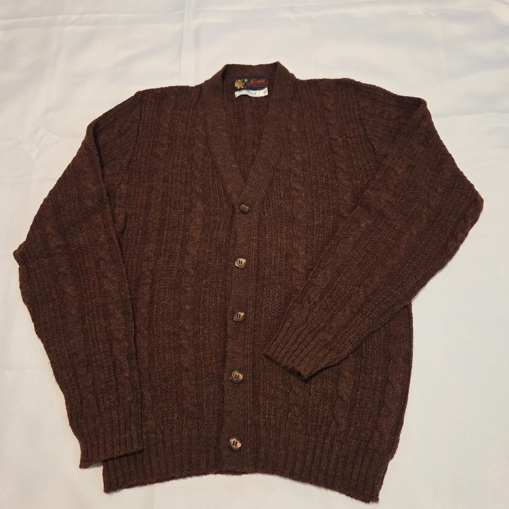 Vintage Jersild Sportswear Mens Button Up Sweater Grandpa Core Size M